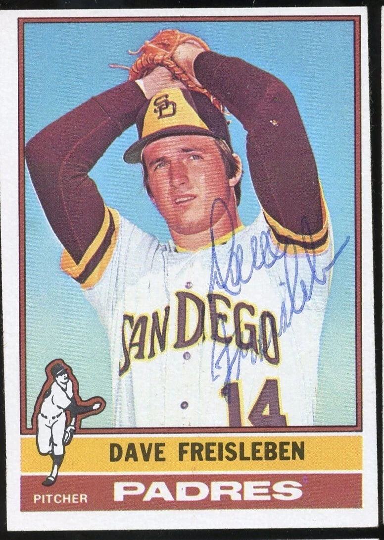 Dave Freisleben #217 signed autograph auto 1976 Topps Baseball Trading Card