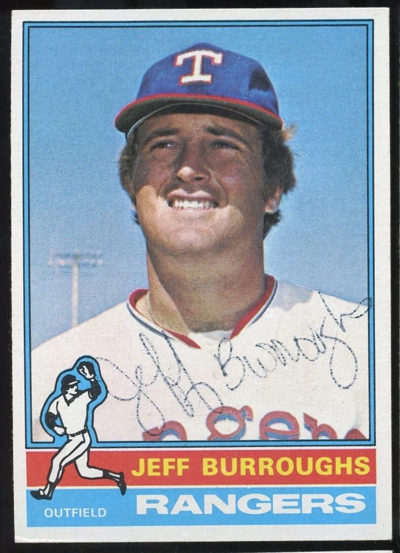 Jeff Burroughs #360 signed autograph auto 1976 Topps Baseball Trading Card