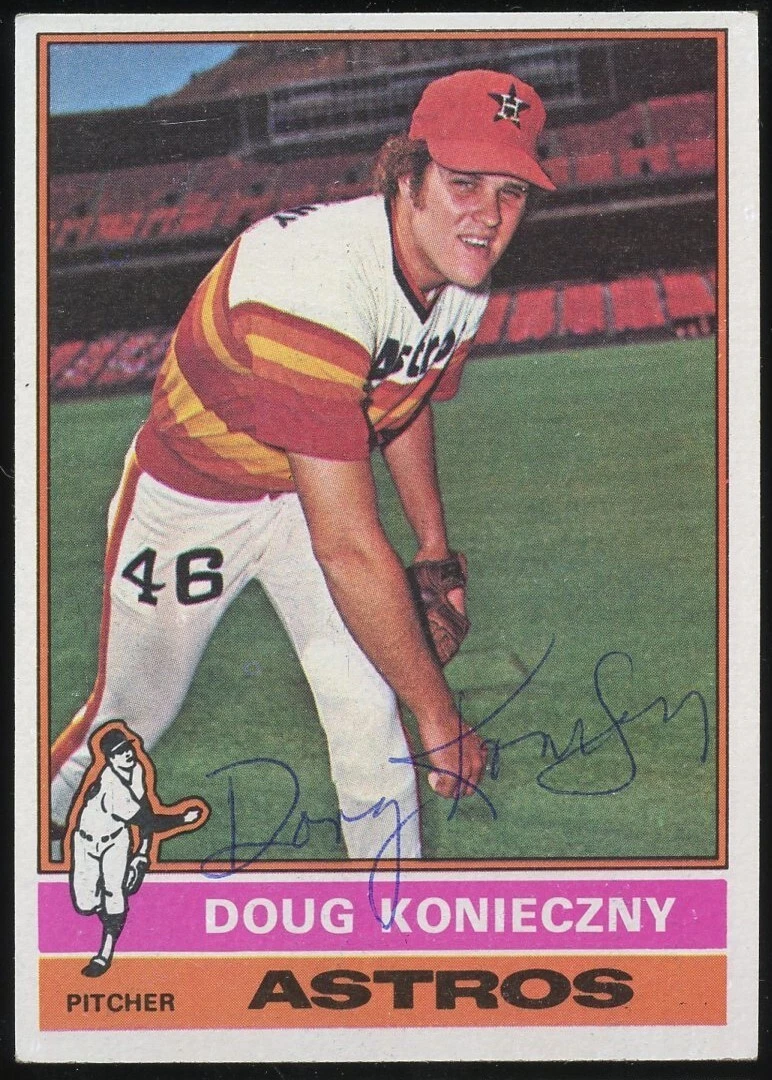 Doug Konieczny #602 signed autograph auto 1976 Topps Baseball Trading Card