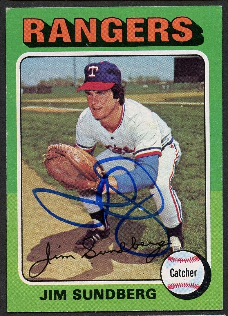 Jim Sundberg #567 signed autograph auto 1975 Topps Baseball Trading Card
