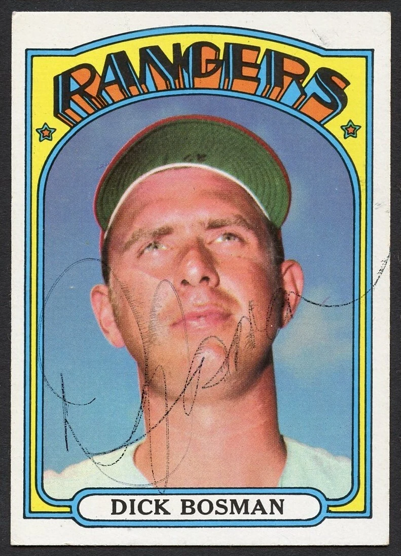 Dick Bosman #365 signed autograph auto 1972 Topps Baseball Trading Card