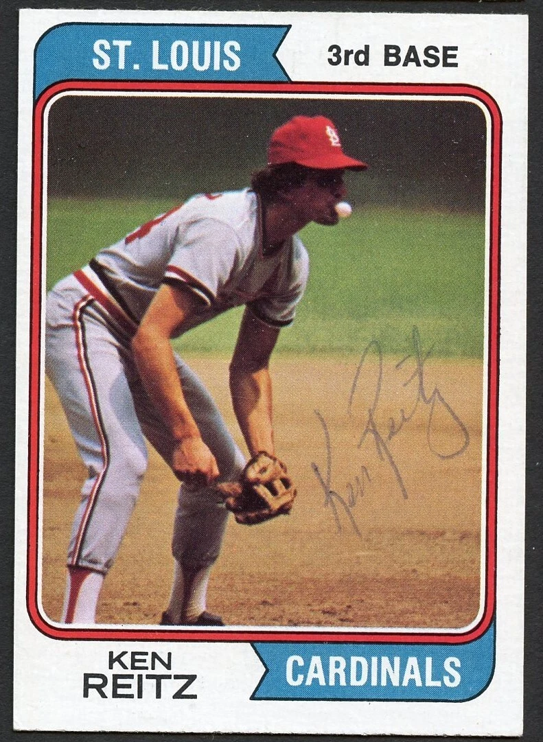 Ken Reitz #372 signed autograph auto 1974 Topps Baseball Trading Card