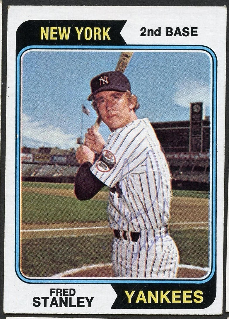 Fred Stanley #423 signed autograph auto 1974 Topps Baseball Trading Card
