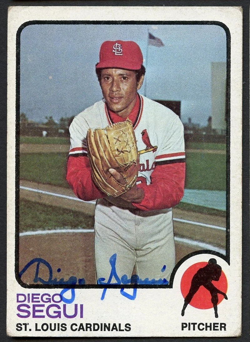 Diego Segui #383 signed autograph auto 1973 Topps Baseball Trading Card