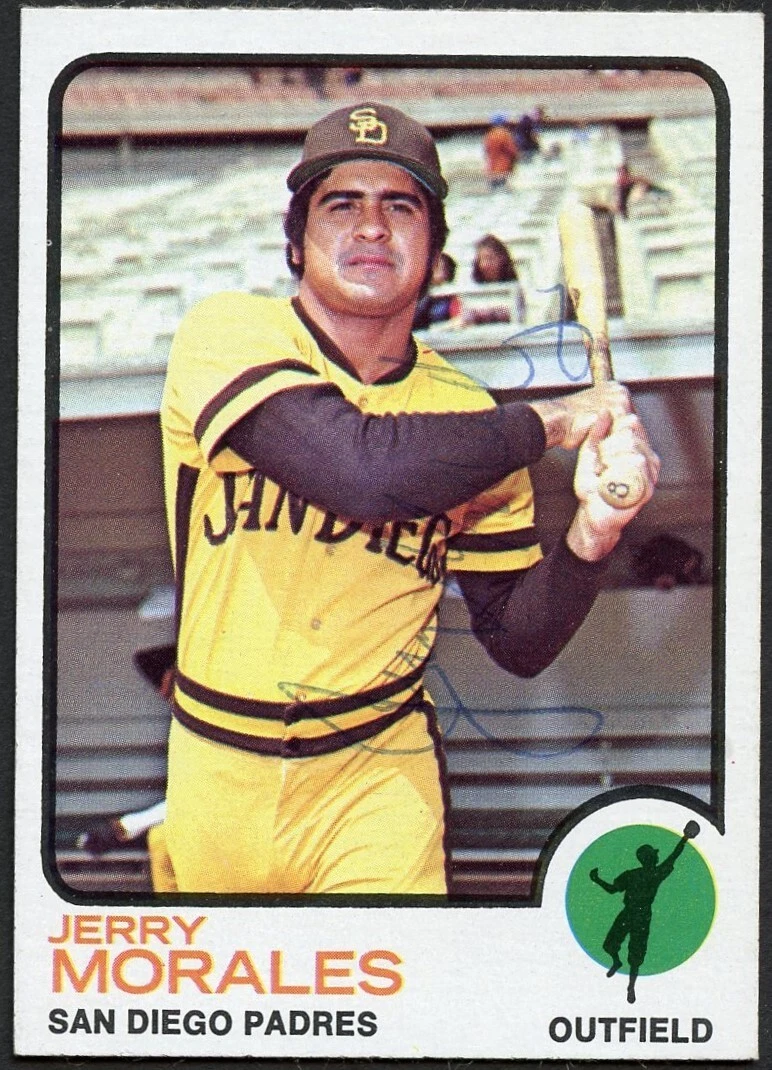 Jerry Morales #268 signed autograph auto 1973 Topps Baseball Trading Card