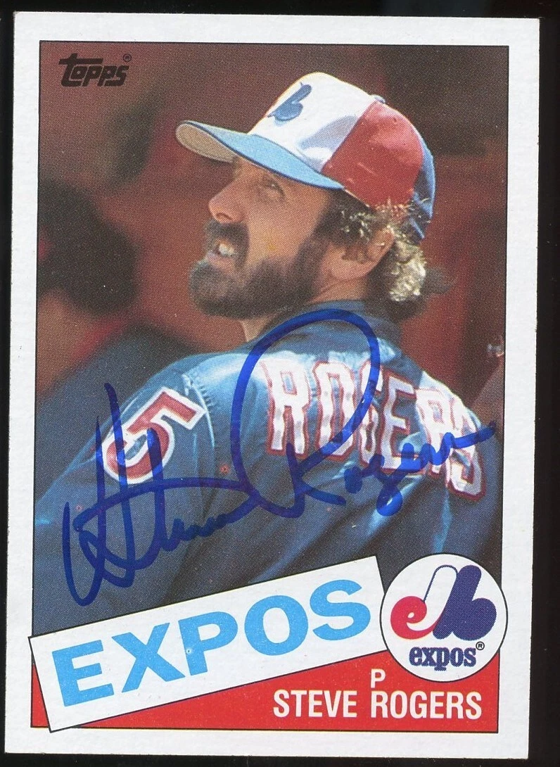 Steve Rogers #205 signed autograph auto 1985 Topps Baseball Trading Card