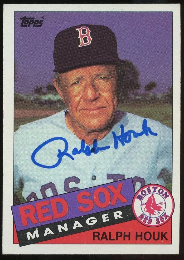 Ralph Houk #11 signed autograph auto 1985 Topps Baseball Trading Card