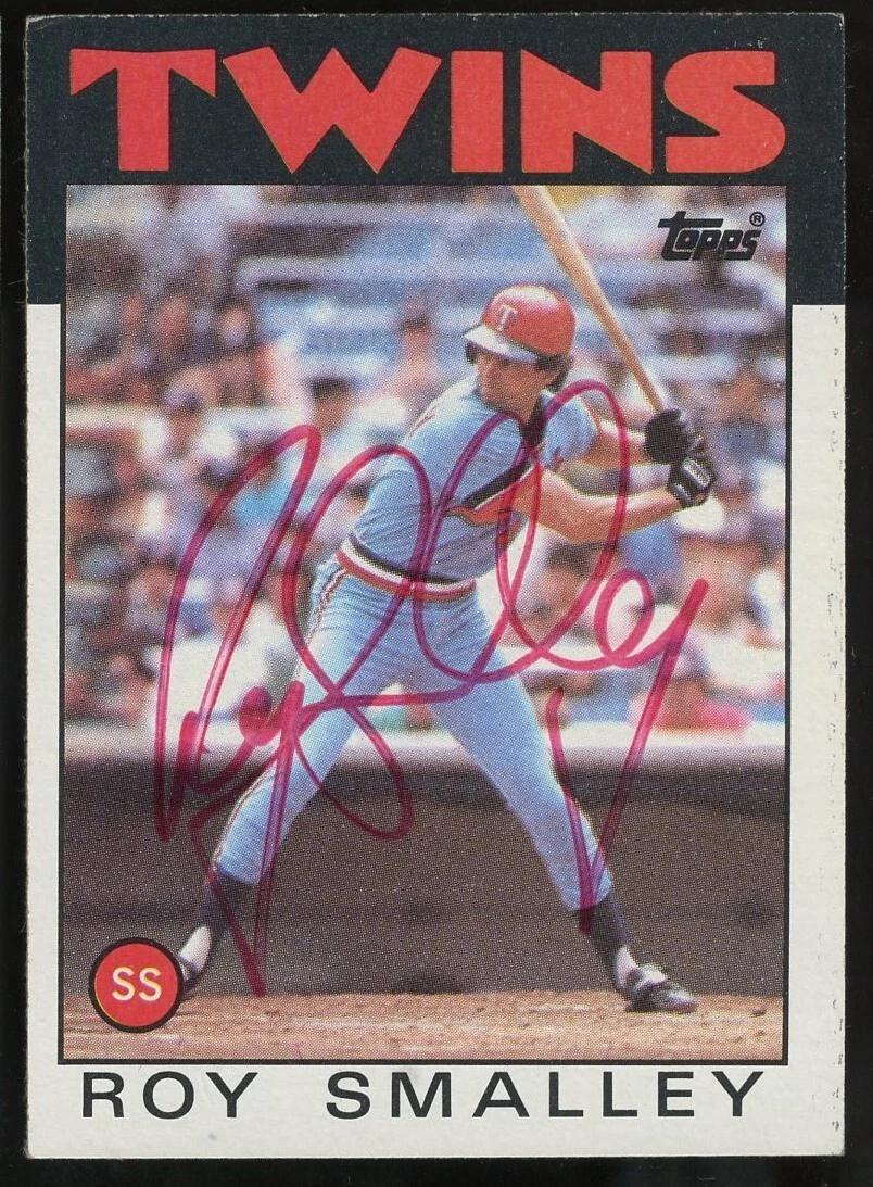 Roy Smalley #613 signed autograph auto 1986 Topps Baseball Trading Card