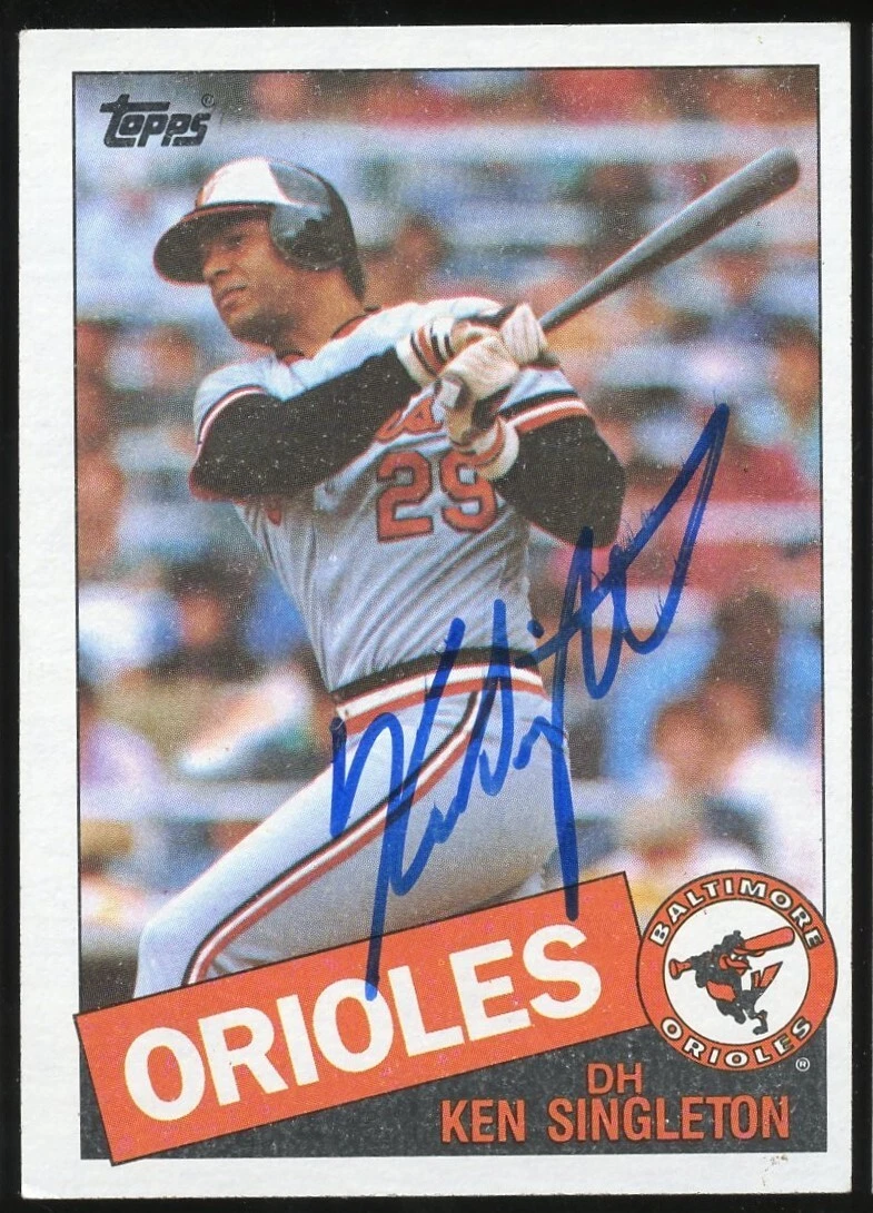 Ken Singleton #755 signed autograph auto 1985 Topps Baseball Trading Card