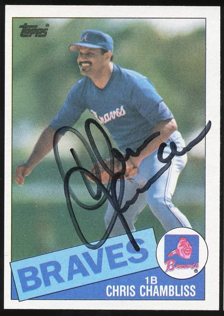 Chris Chambliss #518 signed autograph auto 1985 Topps Baseball Trading Card