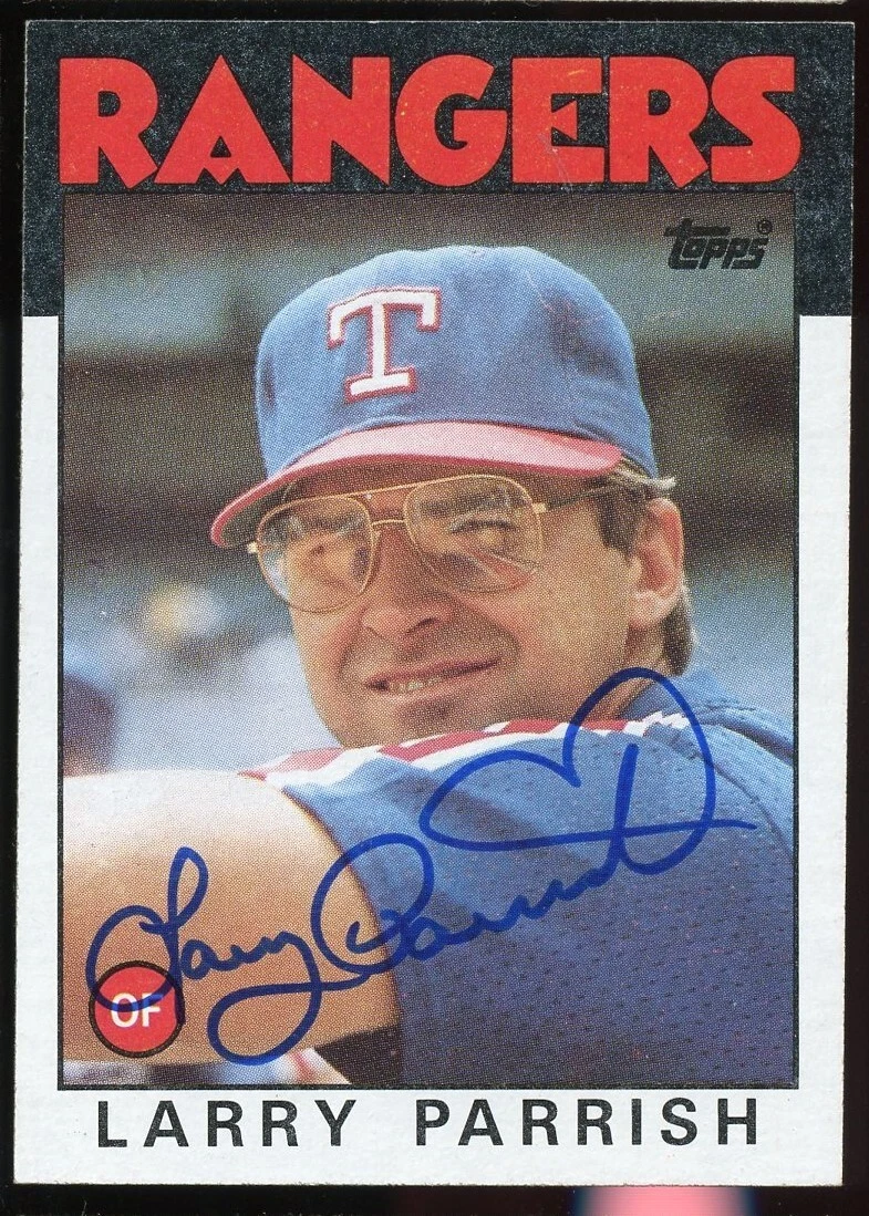 Larry Parrish #238 signed autograph auto 1986 Topps Baseball Trading Card