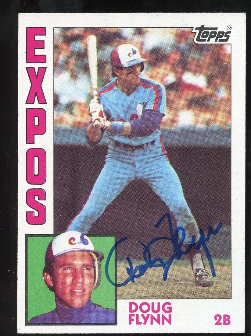 Doug Flynn #749 signed autograph auto 1984 Topps Baseball Trading Card