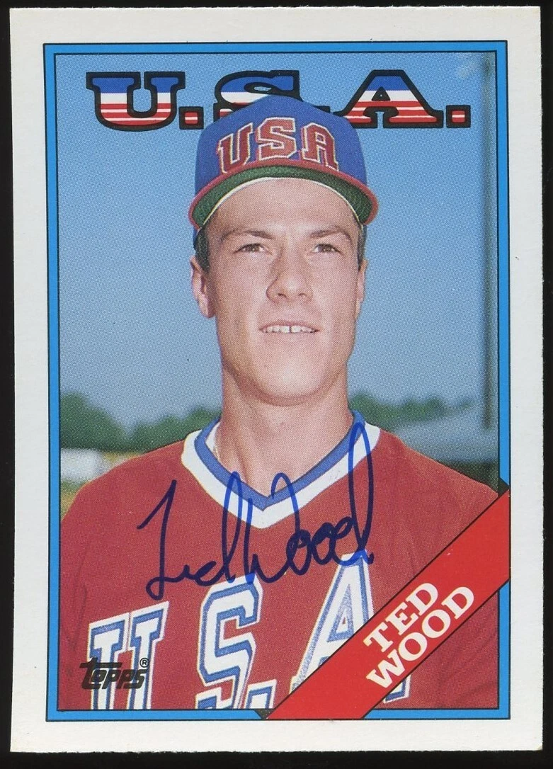Ted Wood #130T signed autograph auto 1988 Topps Baseball Trading Card