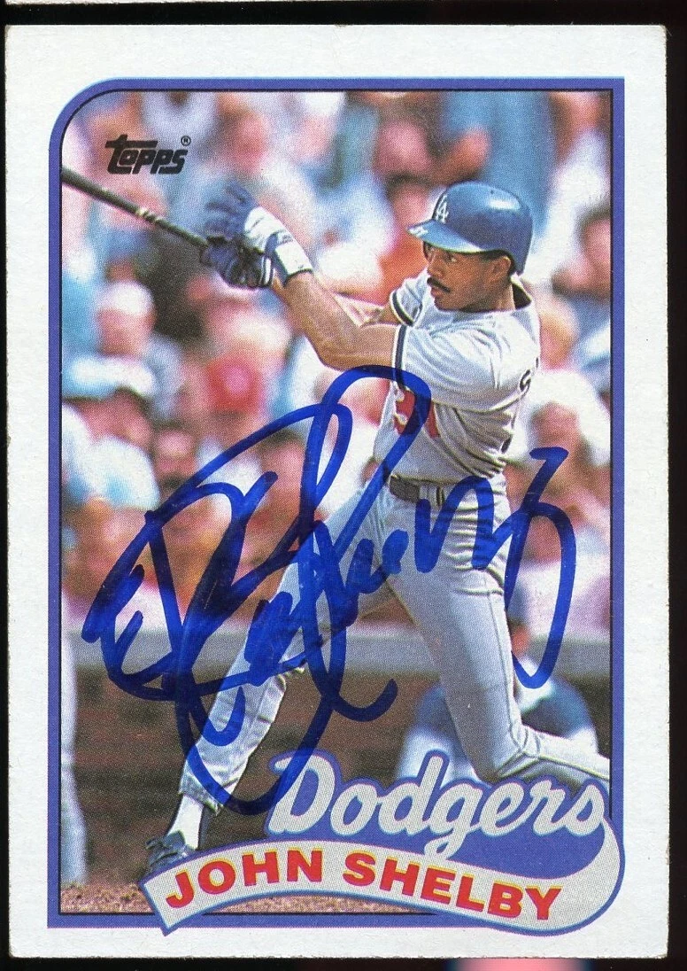 John Shelby #175 signed autograph auto 1989 Topps Baseball Trading Card