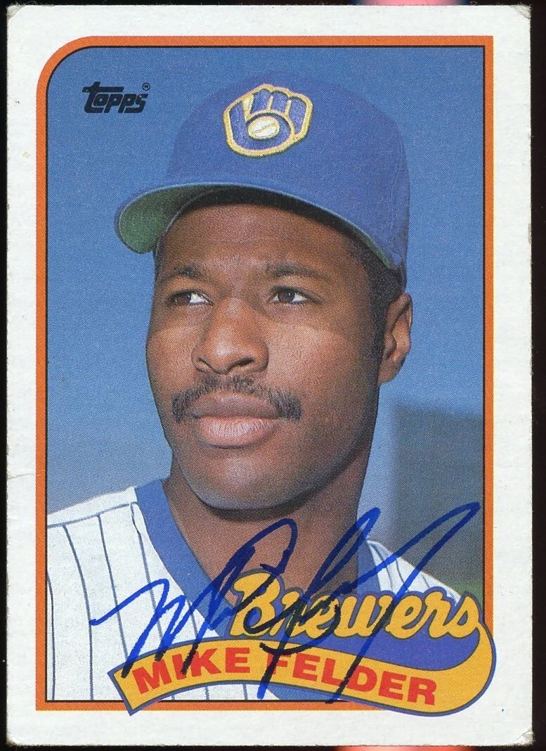 Mike Felder #263 signed autograph auto 1989 Topps Baseball Trading Card