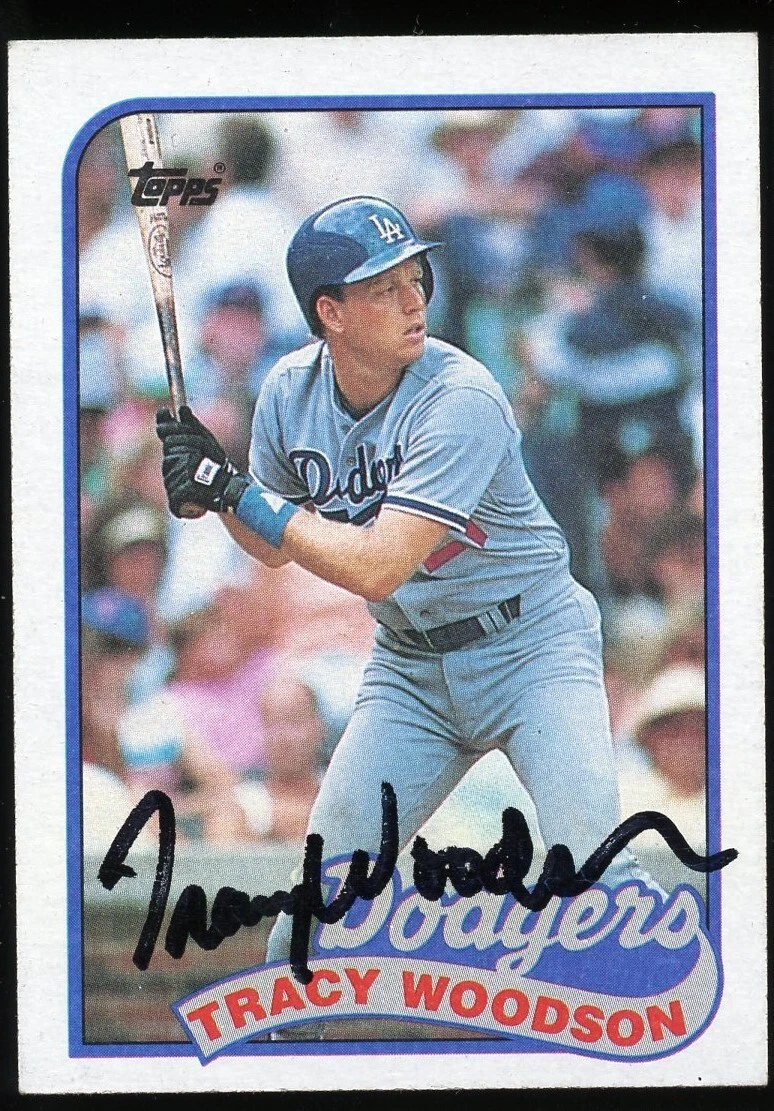 Tracy Woodson #306 signed autograph auto 1989 Topps Baseball Trading Card