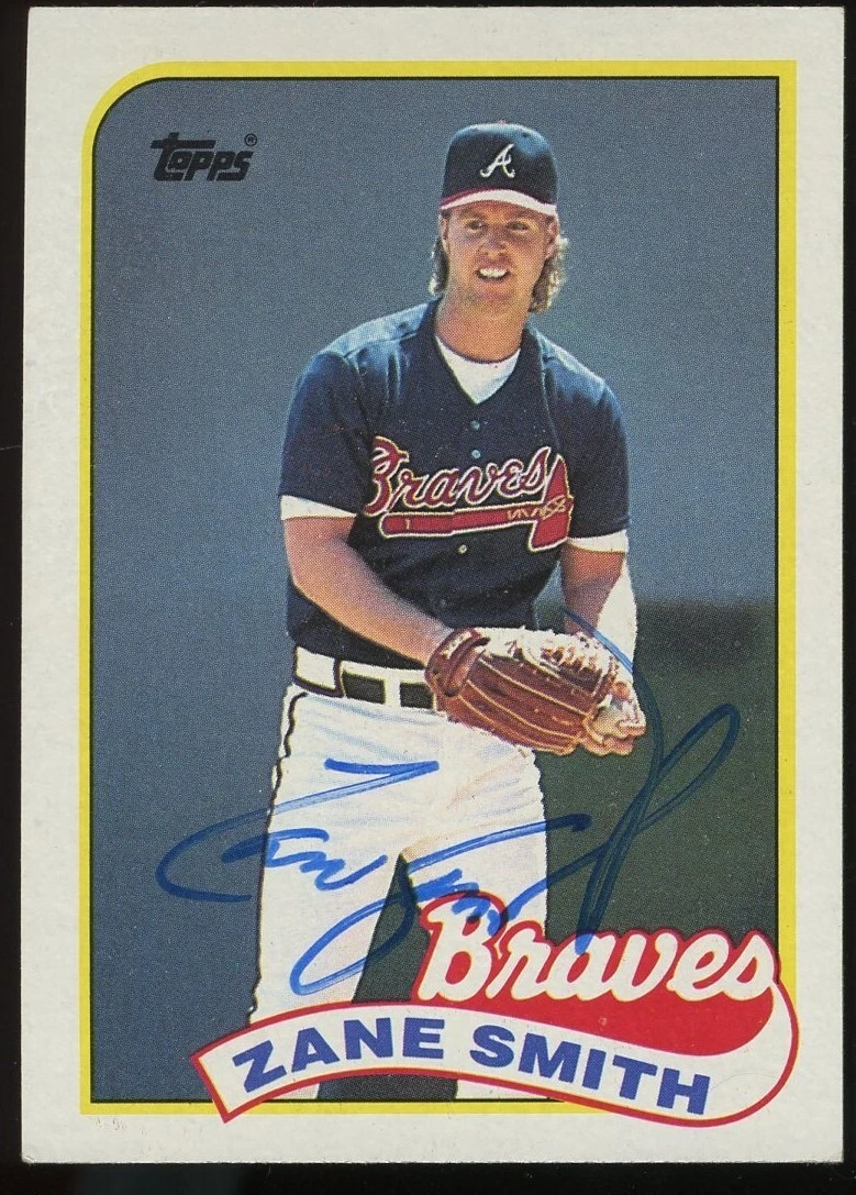 Zane Smith #686 signed autograph auto 1989 Topps Baseball Trading Card