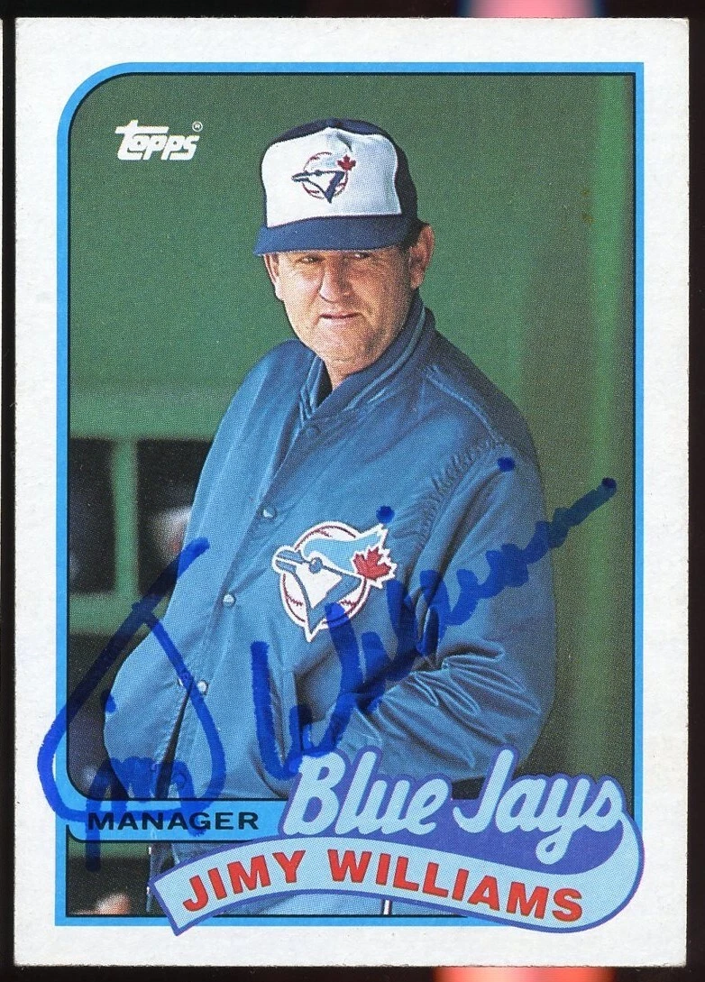 Jimmy Williams #594 signed autograph auto 1989 Topps Baseball Trading Card