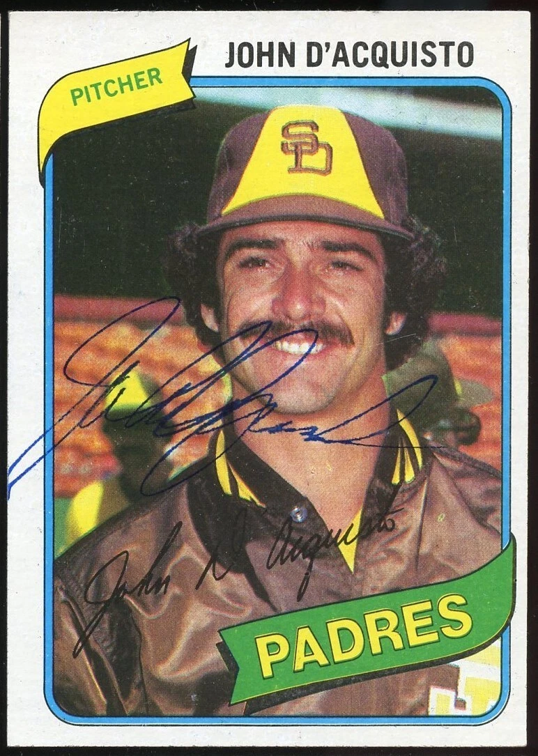 John D'Acquisto #339 signed autograph auto 1980 Topps Baseball Trading Card