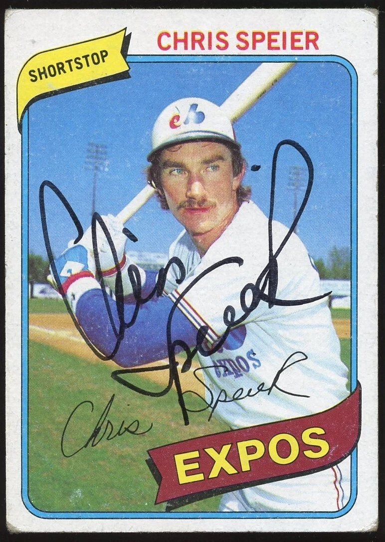 Chris Speier #319 signed autograph auto 1980 Topps Baseball Trading Card