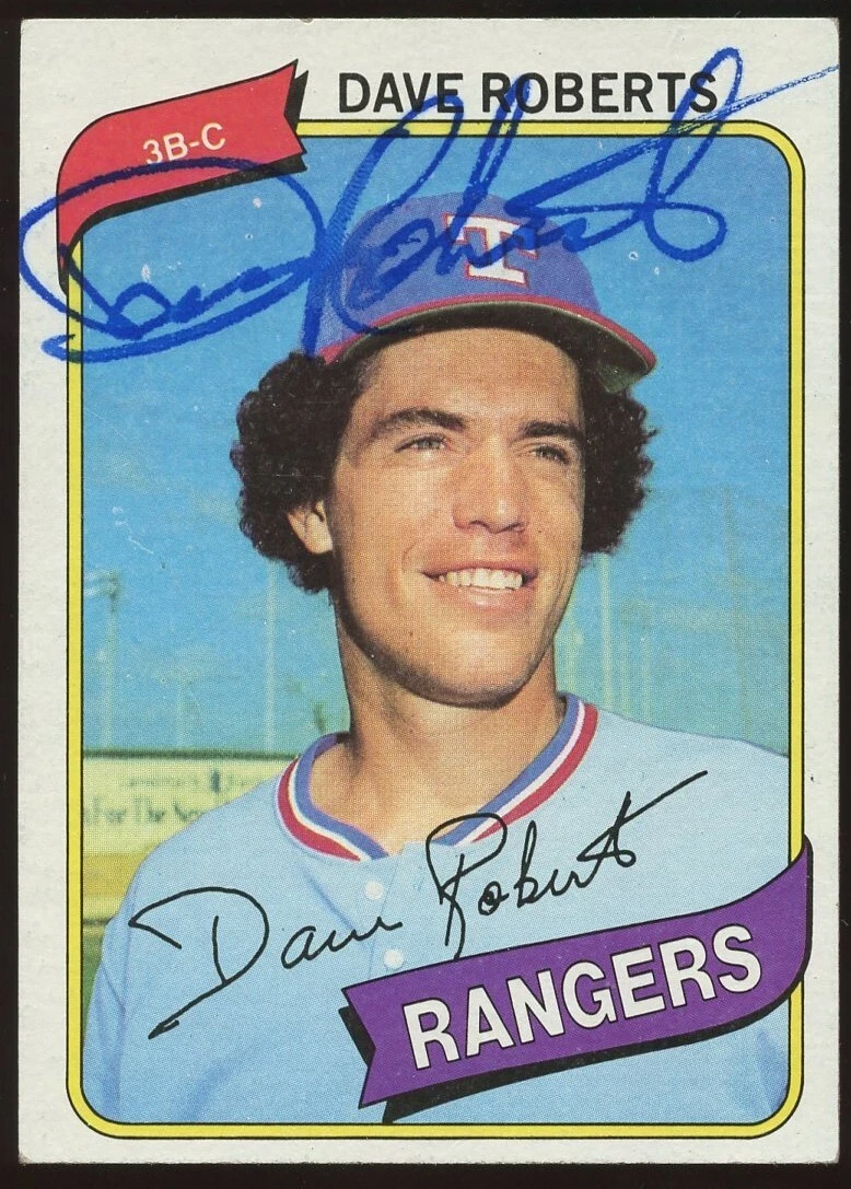 Dave Roberts #93 signed autograph auto 1980 Topps Baseball Trading Card