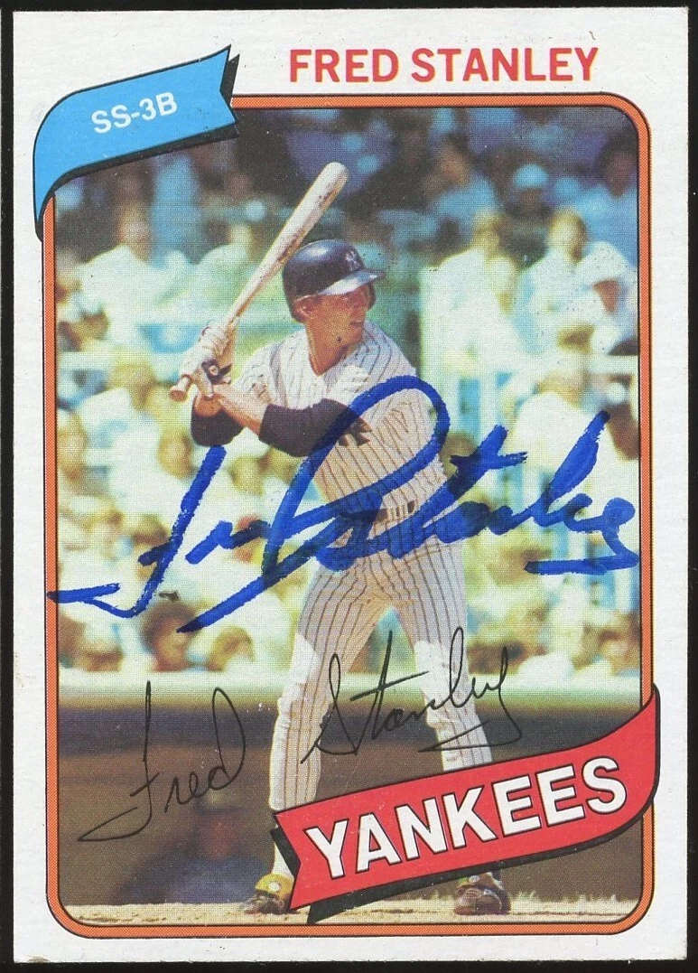 Fred Stanley #387 signed autograph auto 1980 Topps Baseball Trading Card