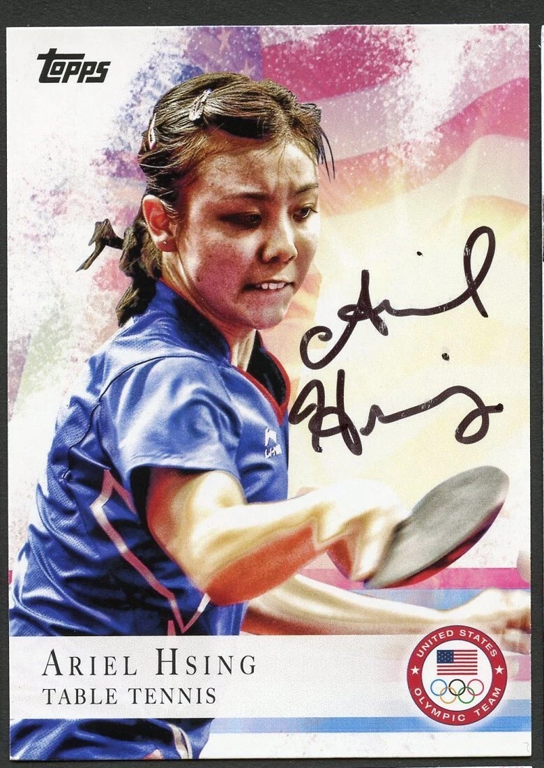Ariel Hsing #75 signed autograph auto 2012 Topps U.S. Olympic Team Card