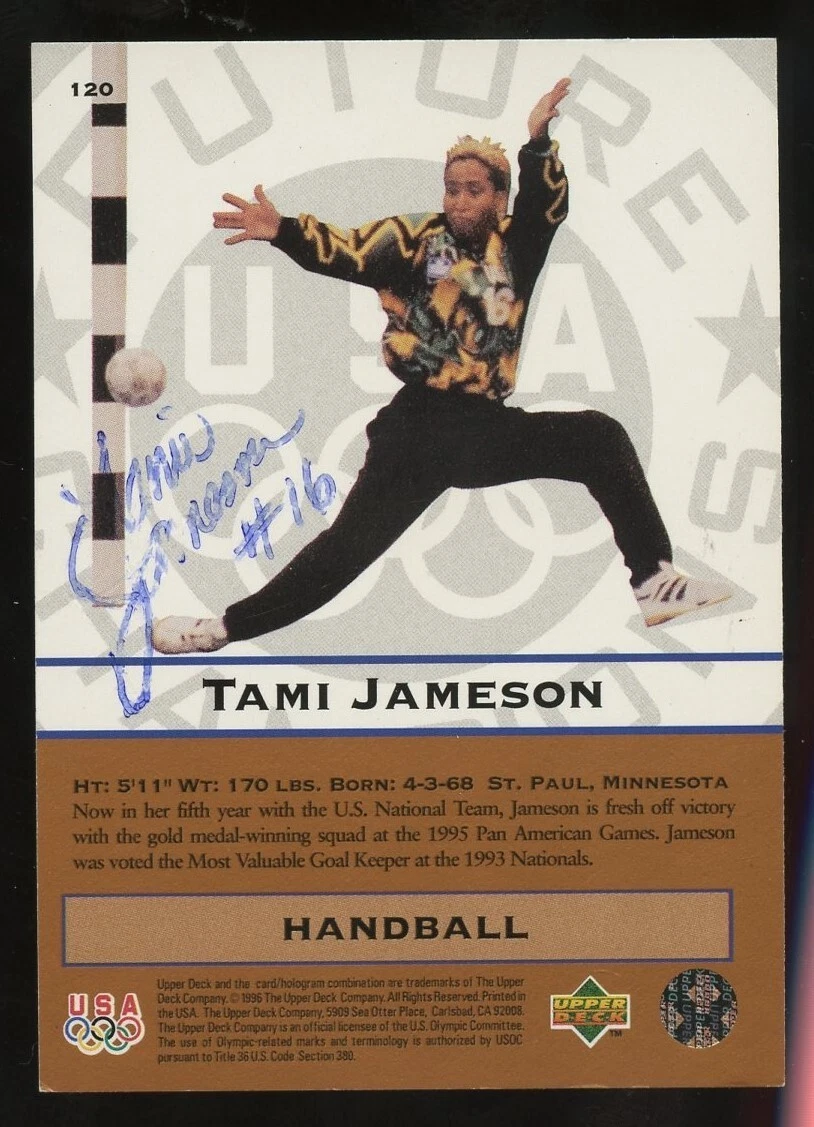 Tami Jameson #120 signed autograph auto 1996 Upper Deck Olympic Trading Card