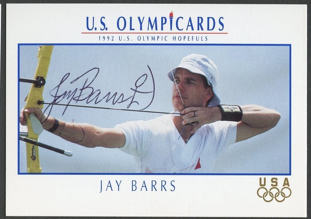 Jay Barrs #1 signed autograph auto 1992 Impel U.S. Olympic Hopefuls Card