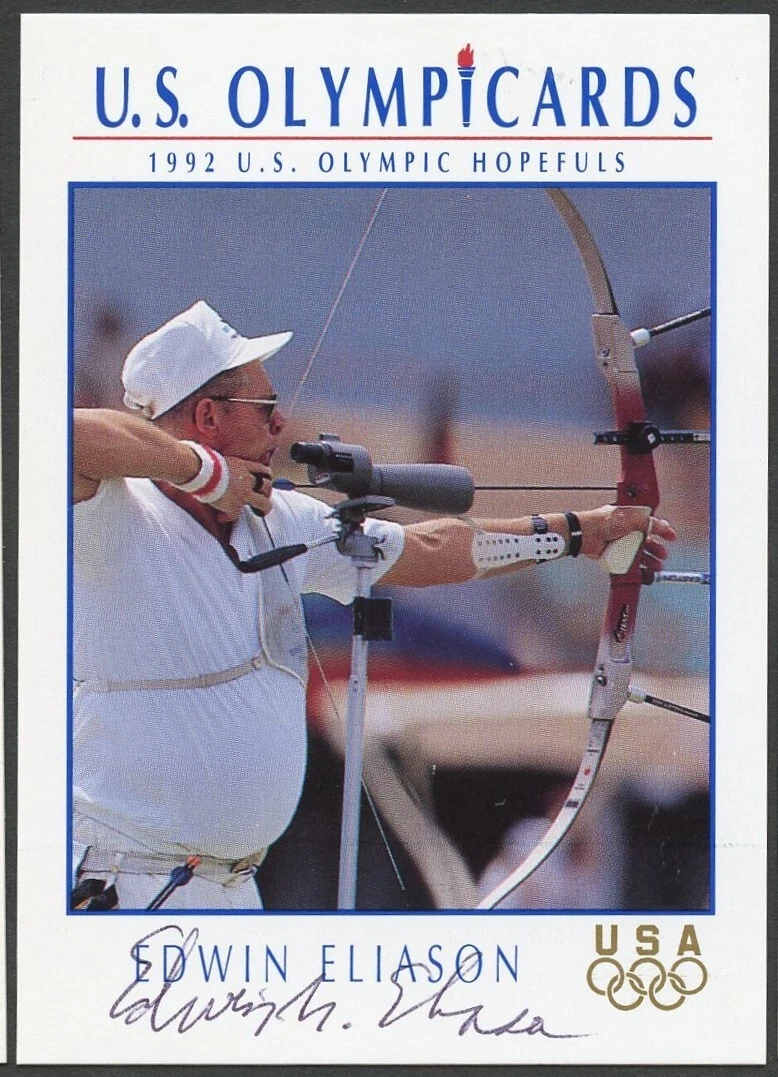 Edwin Eliason #2 signed autograph auto 1992 Impel U.S. Olympic Hopefuls Card