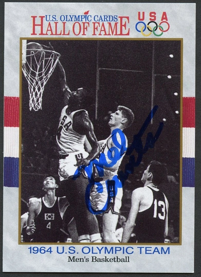 Mel Counts #54 signed autograph auto 1991 Impel Olympic Hall of Fame Card
