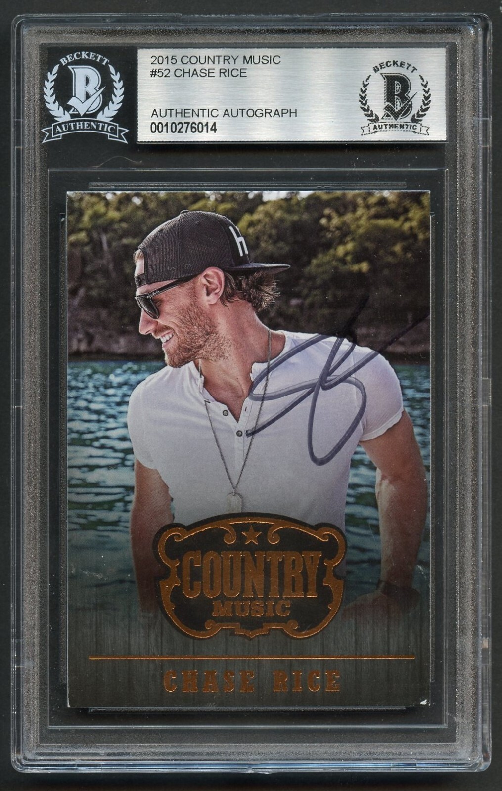Chase Rice #52 signed autograph auto 2014 Country Music Instrumentals Panini BAS
