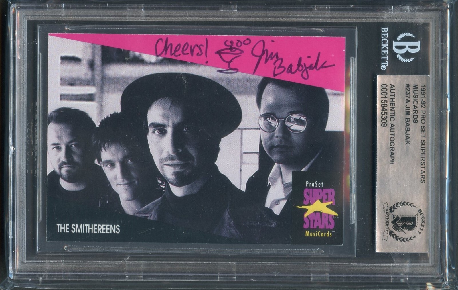 Jim Babjak #237A signed autograph auto 1991-92 Pro Set The Smithereens BAS
