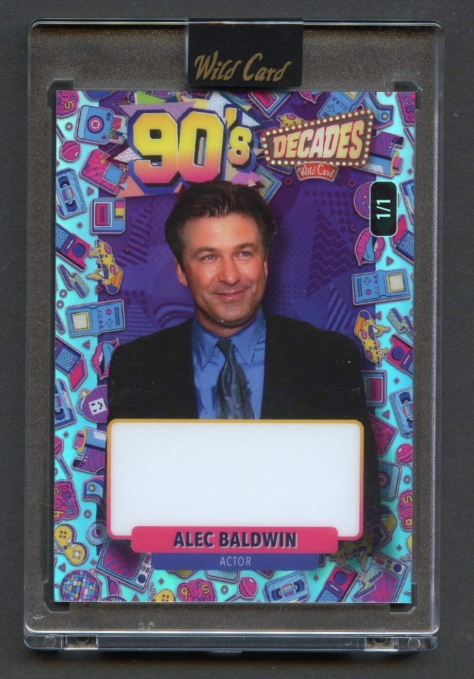 Alec Baldwin Special Preview Edition Actor 90's Decades 1/1 Wild Card