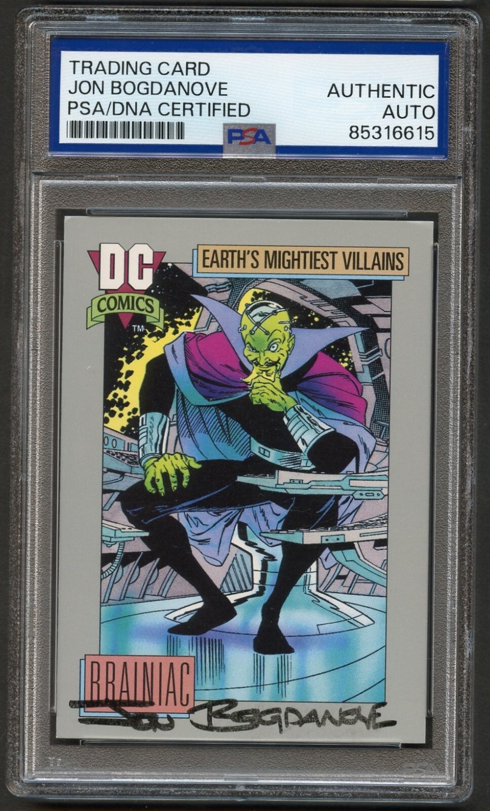 Jon Bogdanove #84 signed autograph 1991 DC Comic Artist Trading Card PSA Slabbed