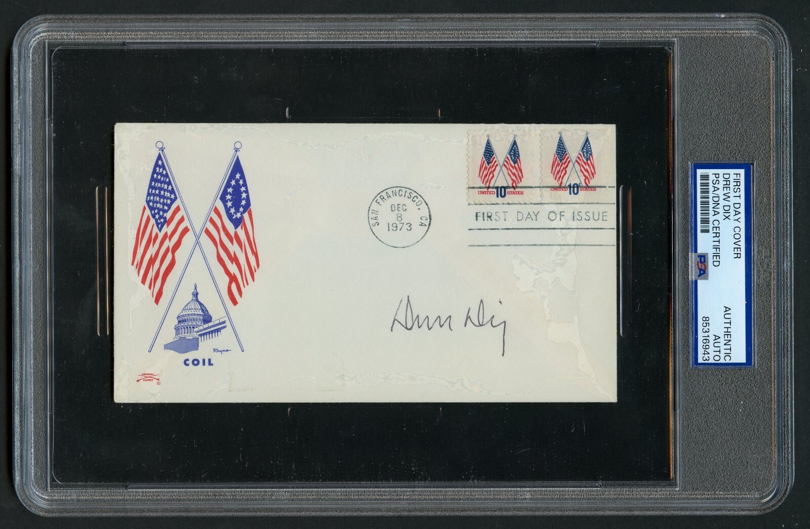 Drew Dix signed autograph auto FDC Medal of Honor Recipient US Army Vietnam