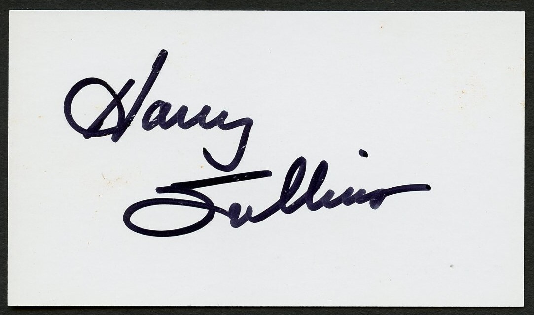 Harry Sullins signed autograph Legends Shop Sportcards Business Card BC671