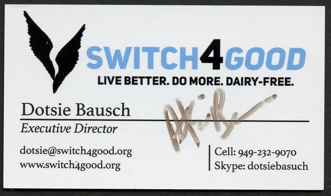 Dotsie Bausch signed autograph Director Switch 4 Good Business Card BC599