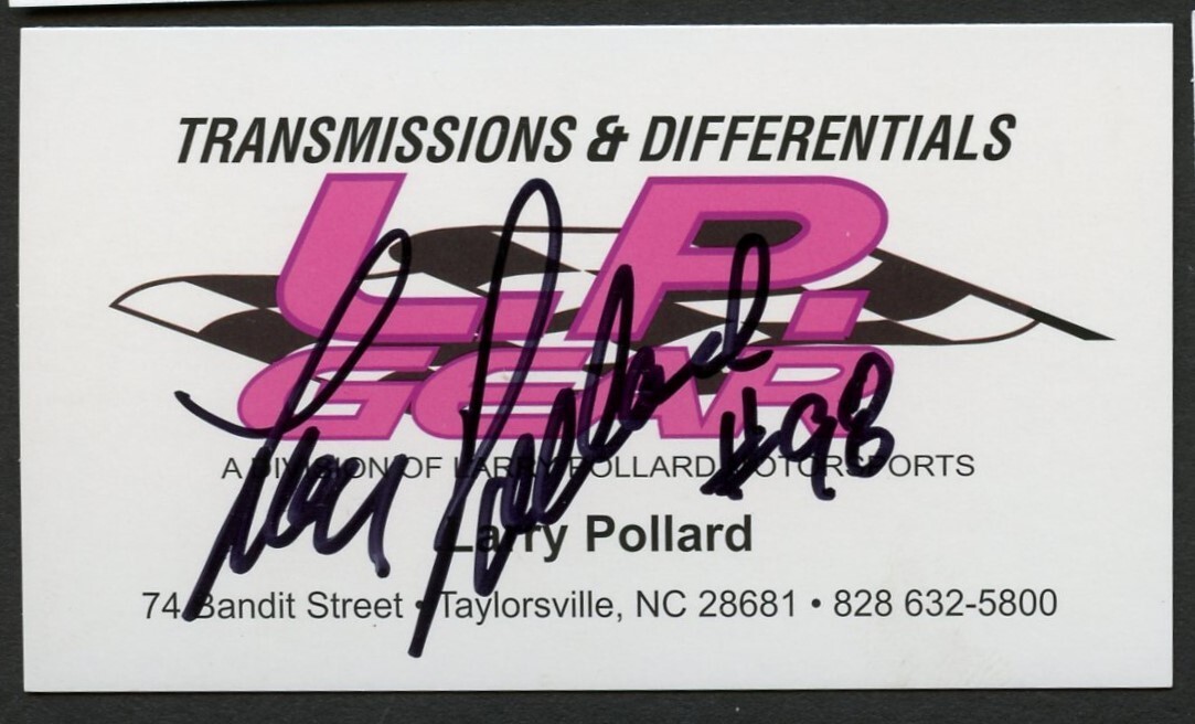 Larry Pollard signed autograph auto L. P. Gear Business Card BC632