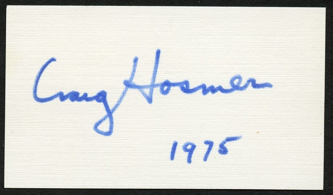 Craig Hosmer signed autograph Nuclear Energy Council Business Card BC788