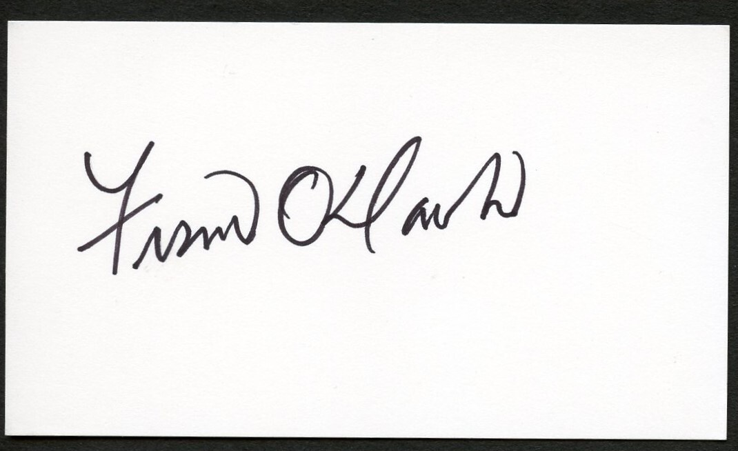 Fran O'Hanlon signed autograph Head Coach Lafayette Business Card BC777