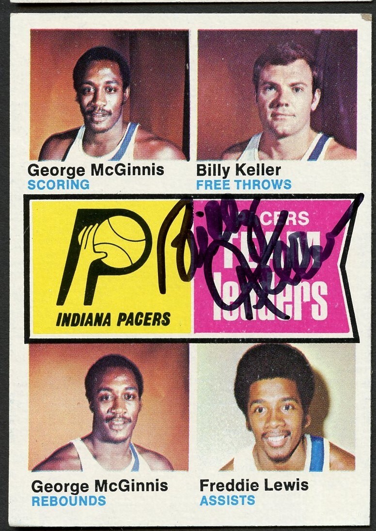 Billy Keller #223 signed autograph auto 1974-75 Topps Basketball Trading Card