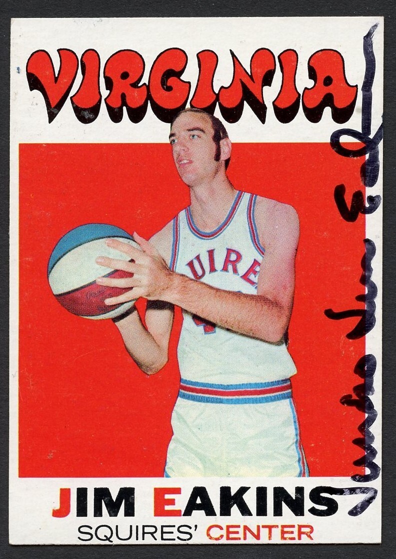 Jim Eakins #197 signed autograph auto 1971-72 Topps Basketball Trading Card
