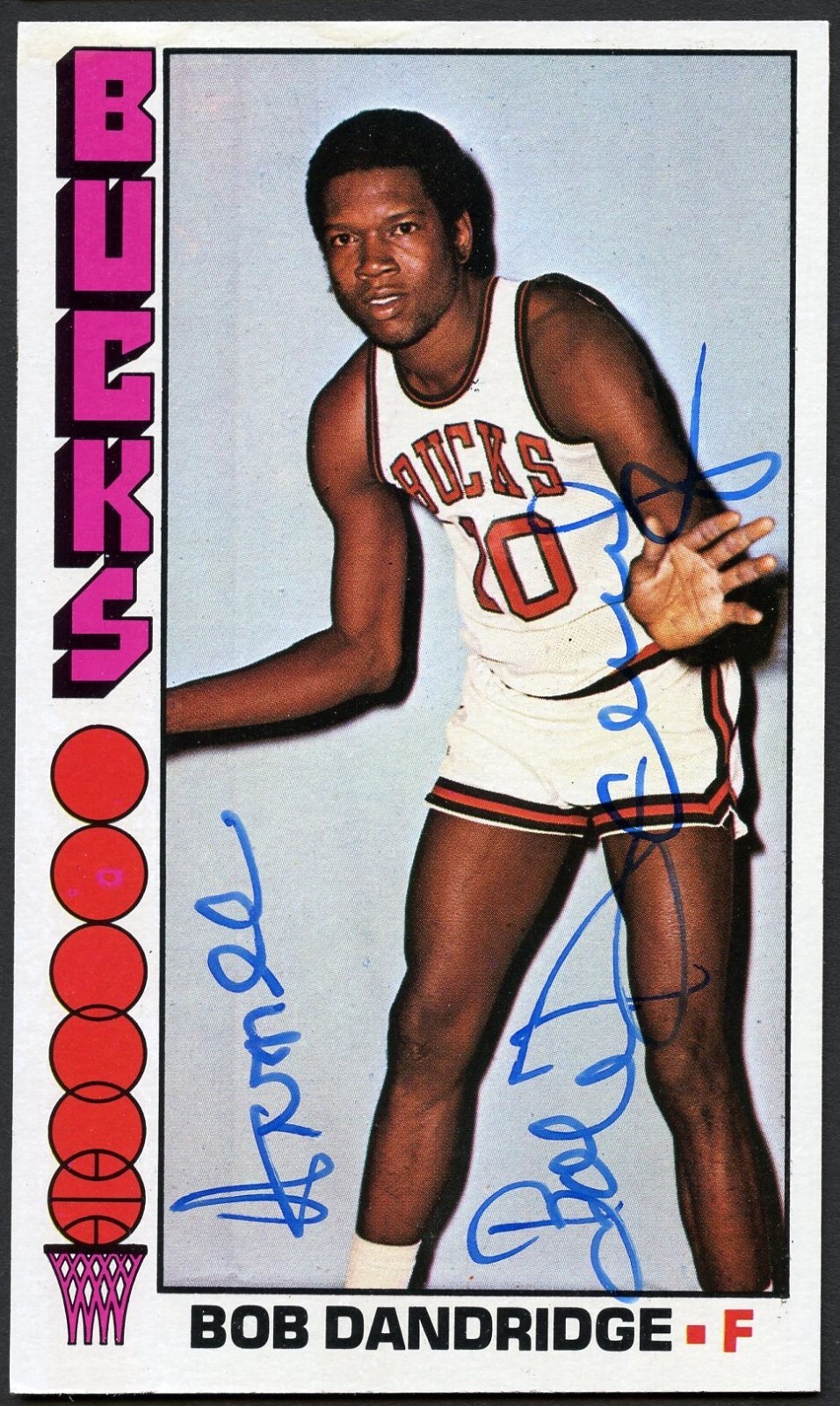 Bob Dandridge #81 signed autograph auto 1976-77 Topps Basketball Trading Card