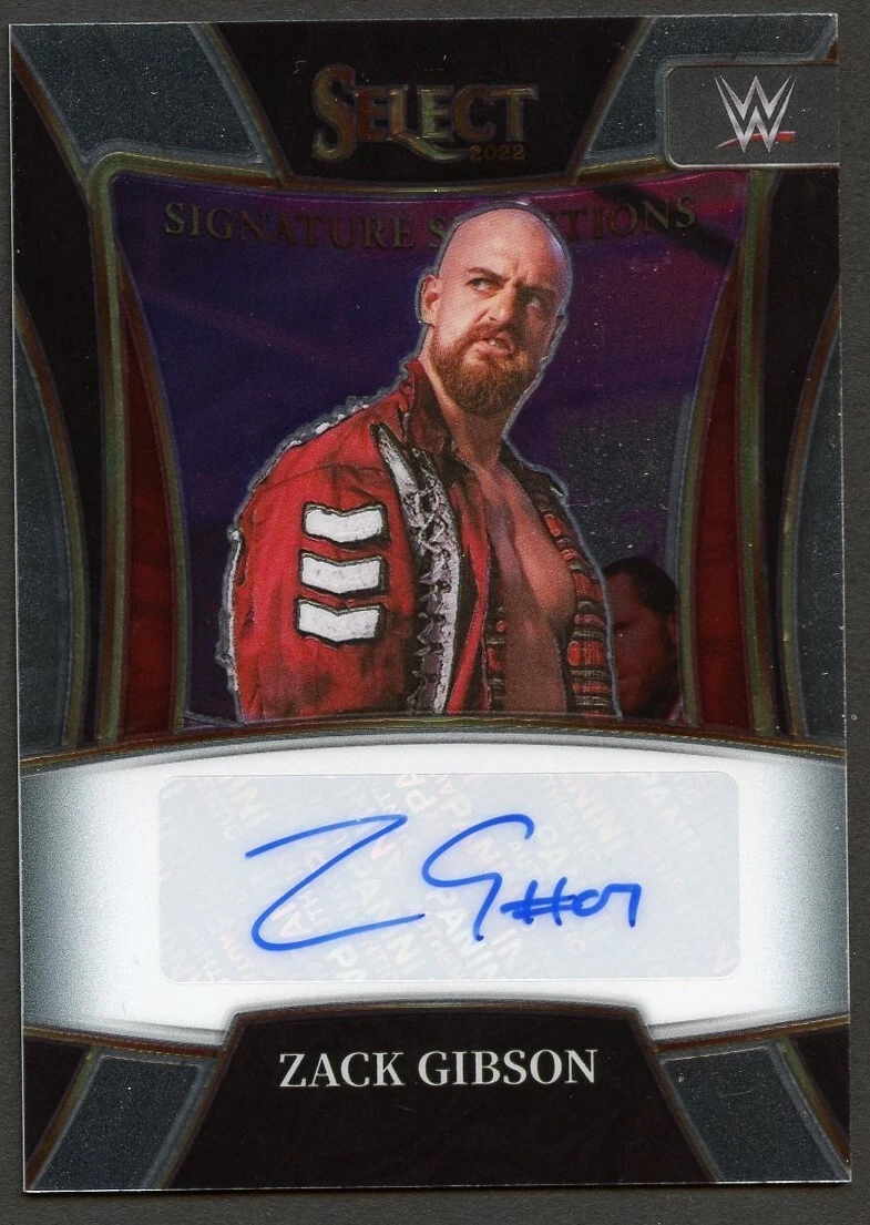 Zack Gibson #SG-ZGB signed auto 2022 Panini Select WWE Trading Card