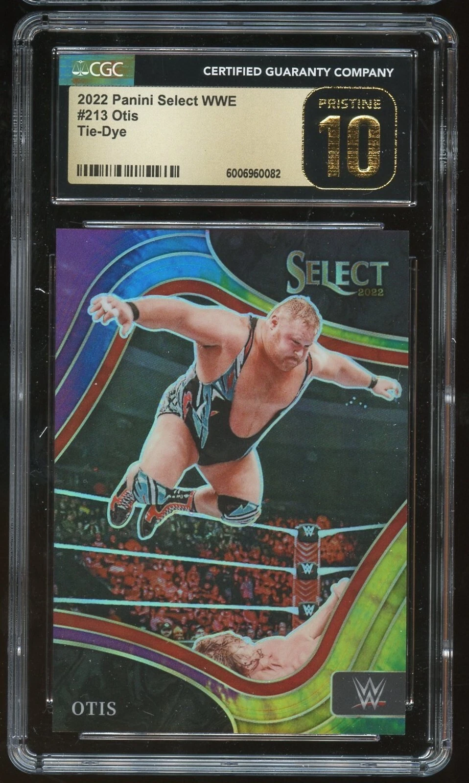 Otis #213 Tie-Dye 2022 Panini Select WWE Card CGC Gem Pristine 10