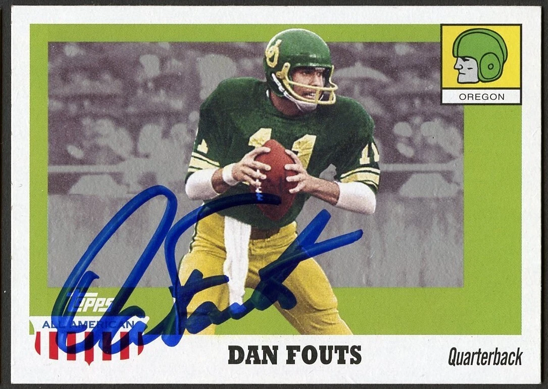 Dan Fouts 2005 Topps All American #1 signed autograph auto Football Card