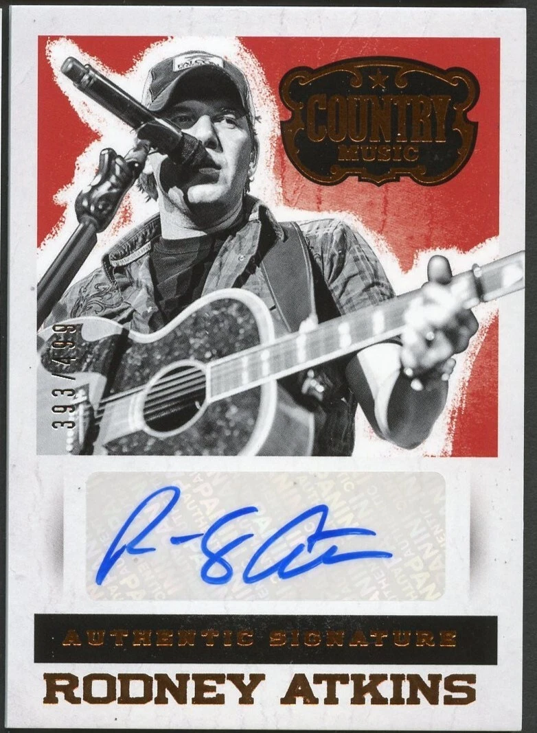 Rodney Atkins signed autograph 2014 Panini Country Music Card S-RA 393/499
