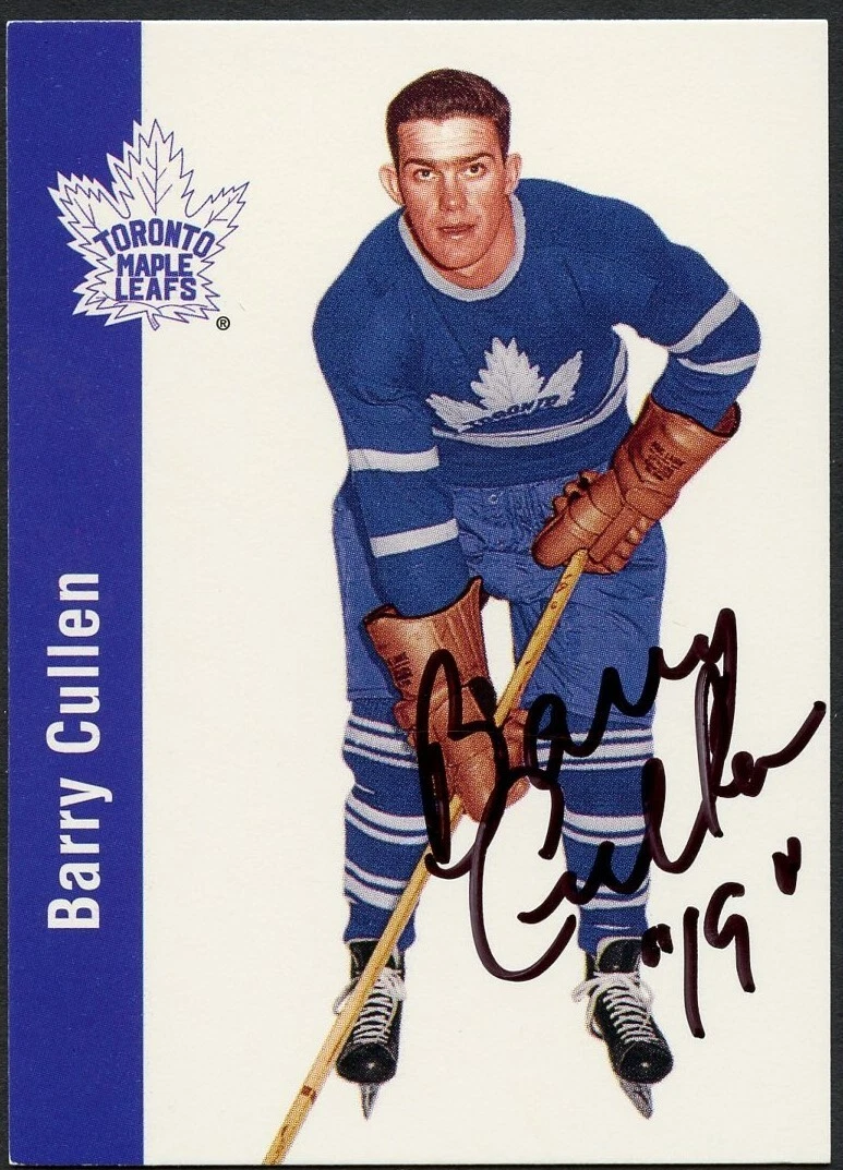 Barry Cullen #120 signed autograph 1994 Parkhurst Missing Link 1956-57 Card