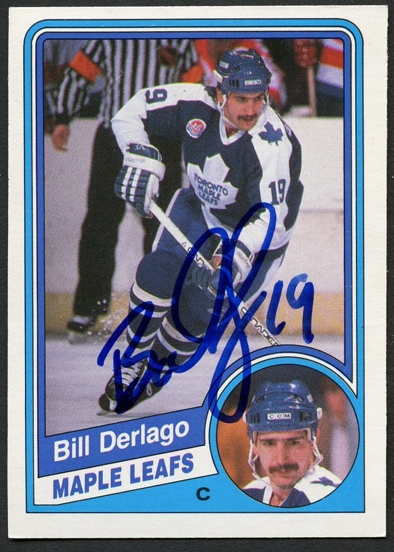 Bill Derlago #300 signed autograph auto 1984-85 O-Pee-Chee Hockey Card